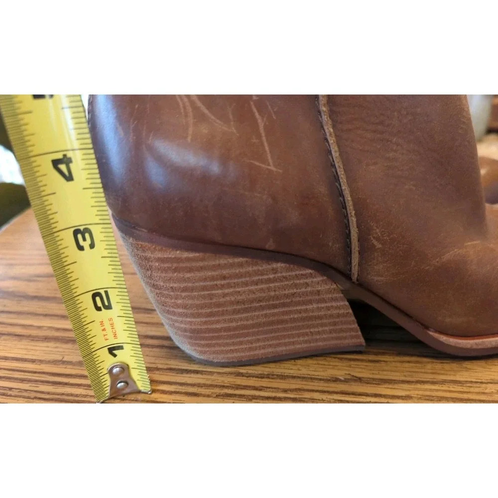 Bundle Kork Ease Brown Leather‎ Boots Booties Size 9.5 M